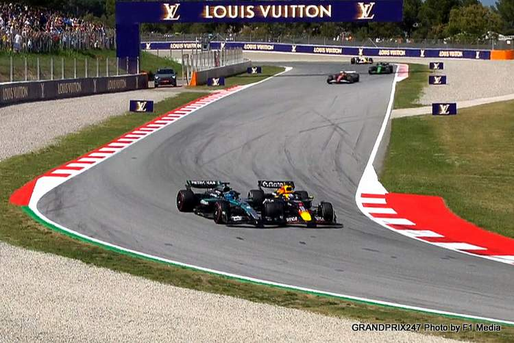 verstappen-russel-españa