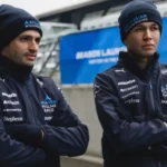 Sainz y Albon en el escaparate