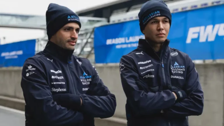 Sainz y Albon en el escaparate