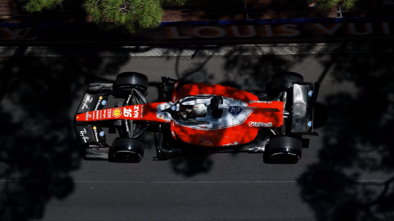 Leclerc durante el GP de Mónaco