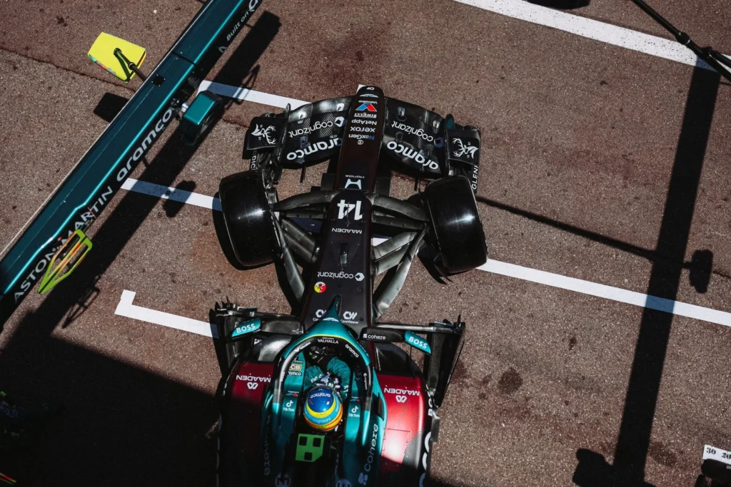 Alonso durante el GP de Mónaco