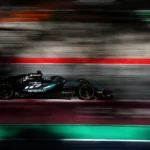 Russell durante el GP de Barcelona